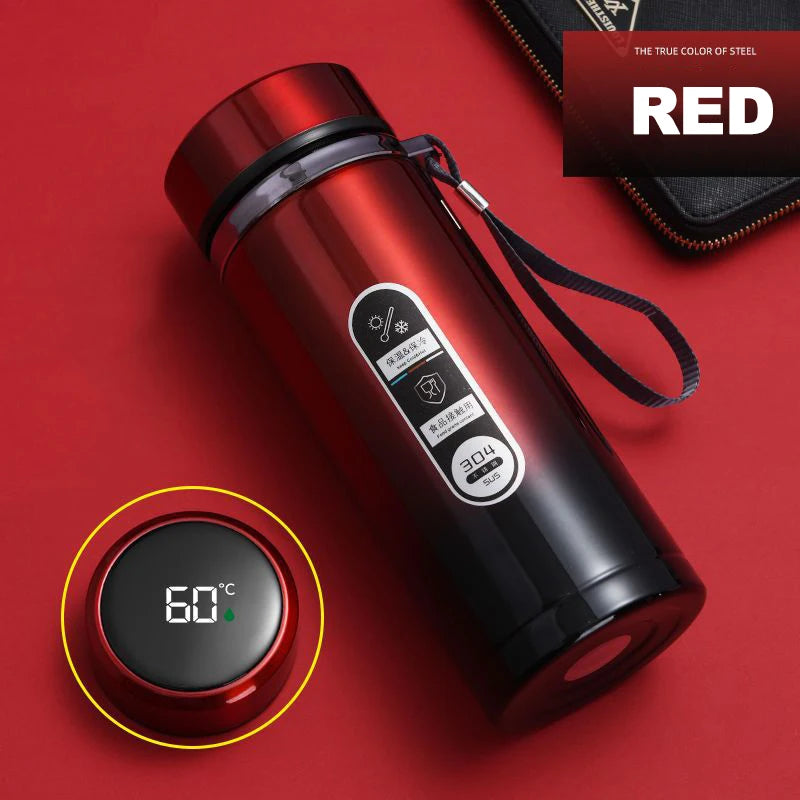 Thermos Bottle with LED Temperature Display