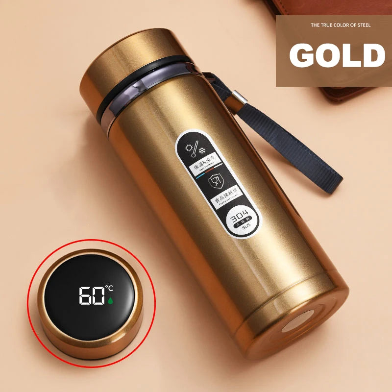 Thermos Bottle with LED Temperature Display