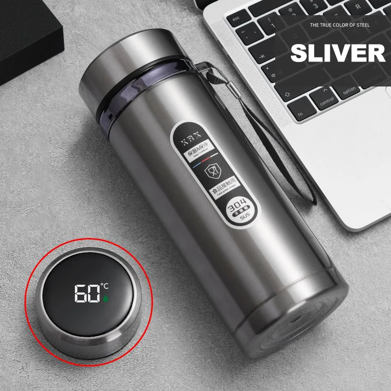 Thermos Bottle with LED Temperature Display