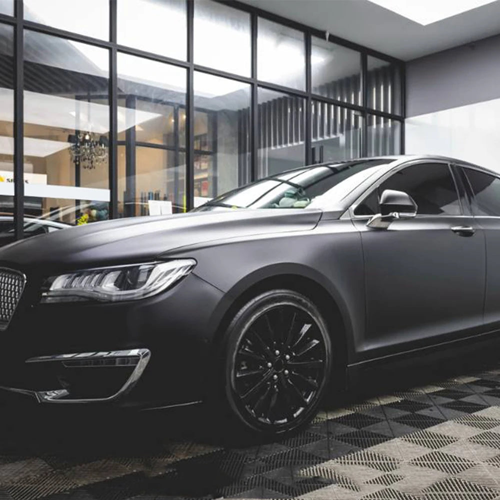 Matte Black Car Whole Body Wrap