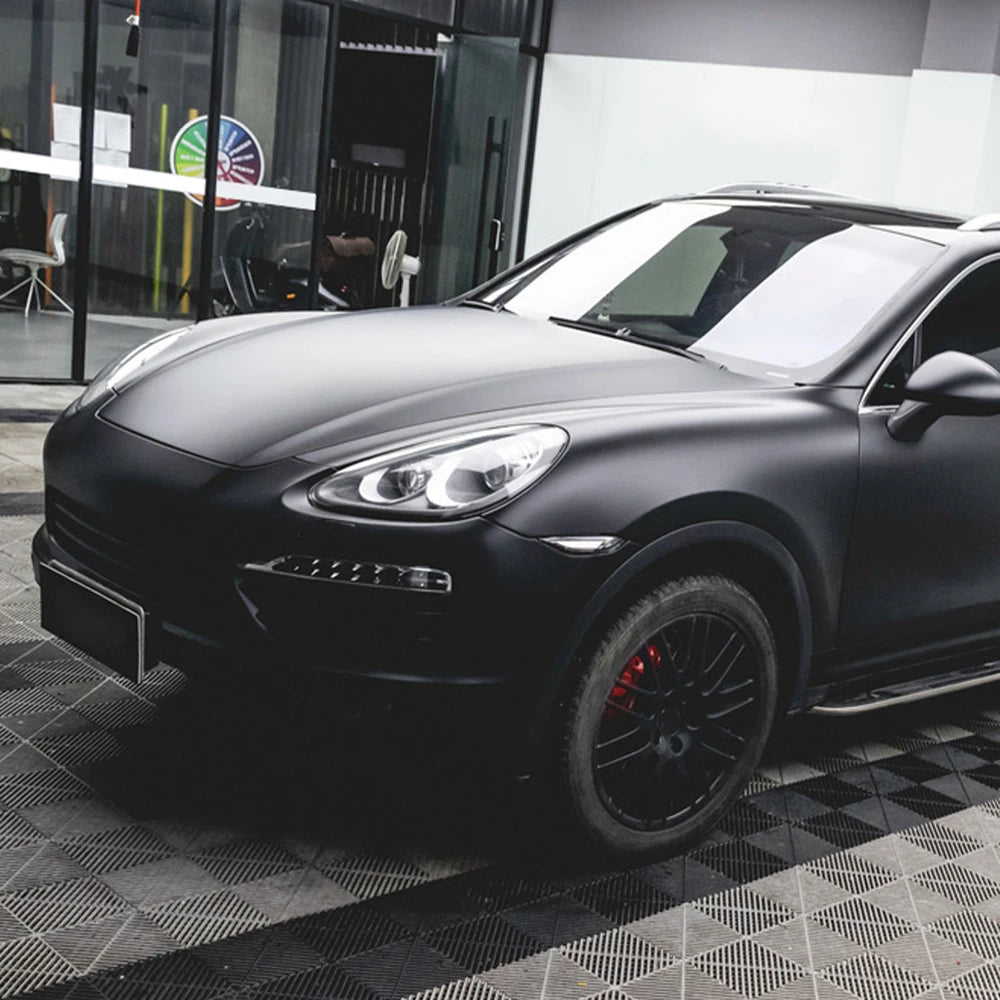 Matte Black Car Whole Body Wrap