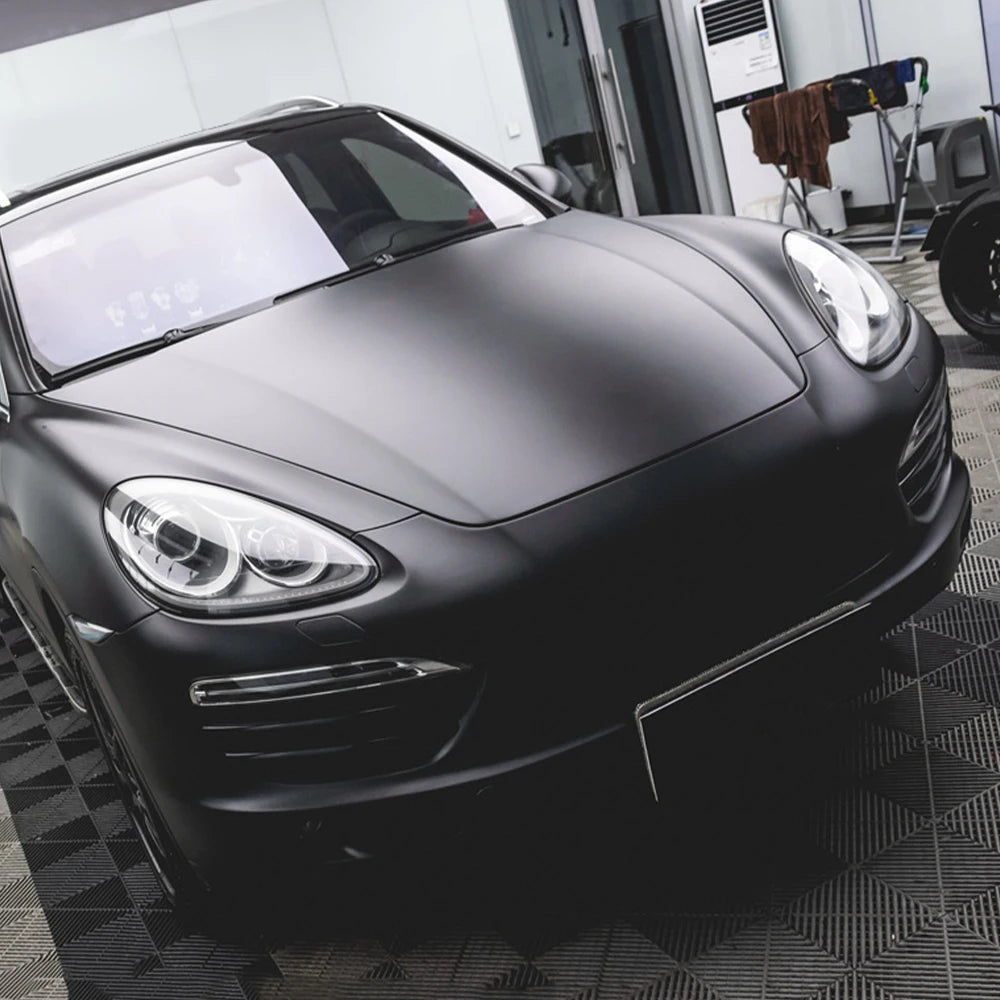 Matte Black Car Whole Body Wrap