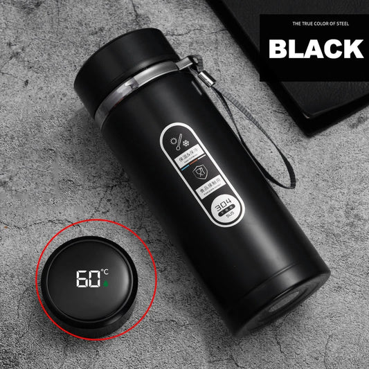 Thermos Bottle with LED Temperature Display