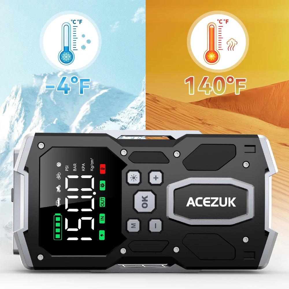 3000A/4000A/5000A Start Power Bank Jump Starter Car Booster External Battery 12V Starting Device for Petrol Diesel Powerbank