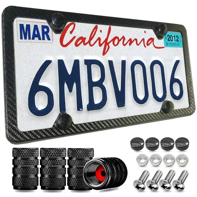 Carbon Fiber License Plate Frame