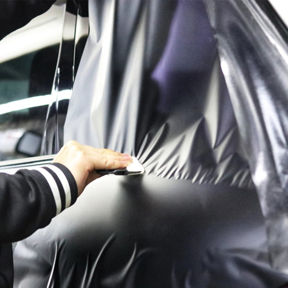 Matte Black Car Whole Body Wrap
