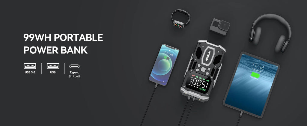 3000A/4000A/5000A Start Power Bank Jump Starter Car Booster External Battery 12V Starting Device for Petrol Diesel Powerbank